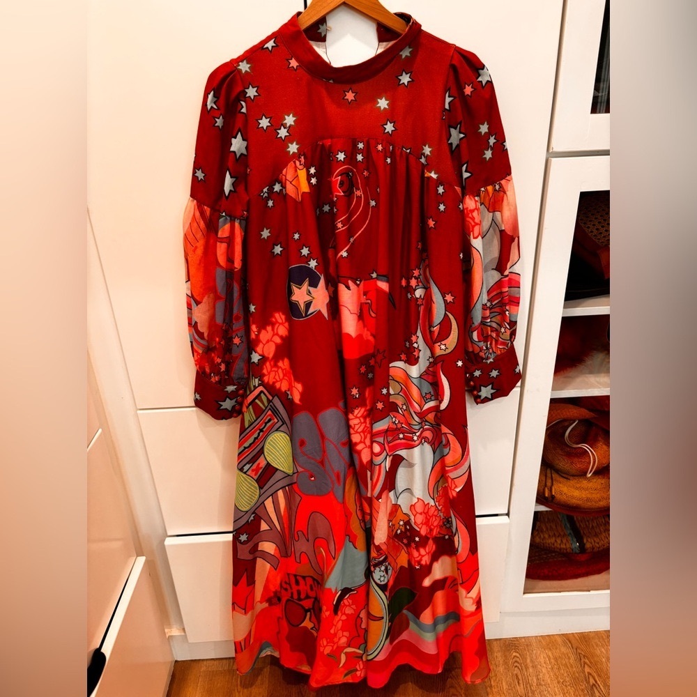 1970’s groovy fun colorful dress